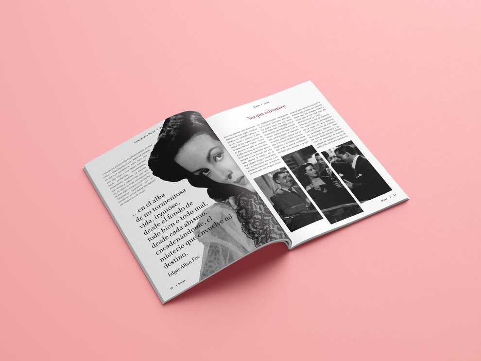 foto del interior de la revista Luminaria 